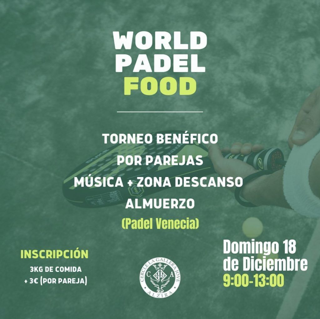 Torneo de Pádel Benéfico Circulo Alcireño Alzira